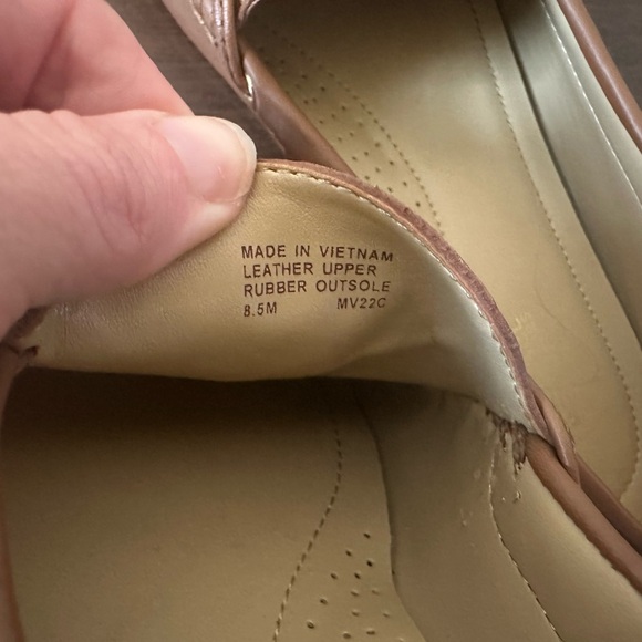 Michael Kors Sutton Brown Leather Loafers Sz 8.5 - Picture 7 of 12